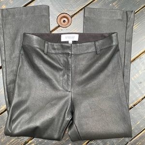 Derek Lamb Lambskin Leather Crop Pants